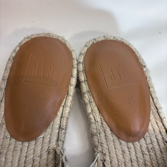 GAP Sz 9 Slides Leopard Print Espadrilles Slip On Slides Pony Hair Flats - Picture 4 of 9